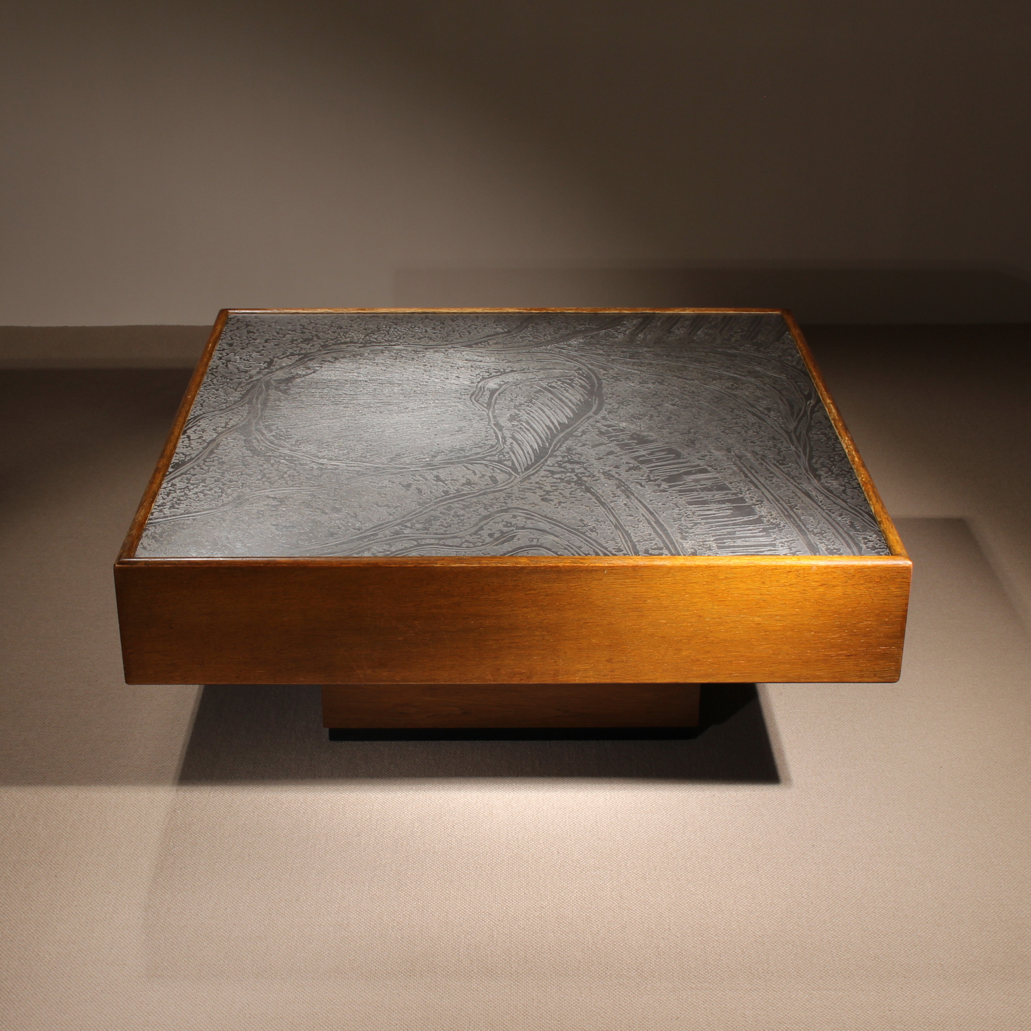 09-heinz-lilienthal-coffee-table-oak-etched-metal-1970s-studiolorono-lorono