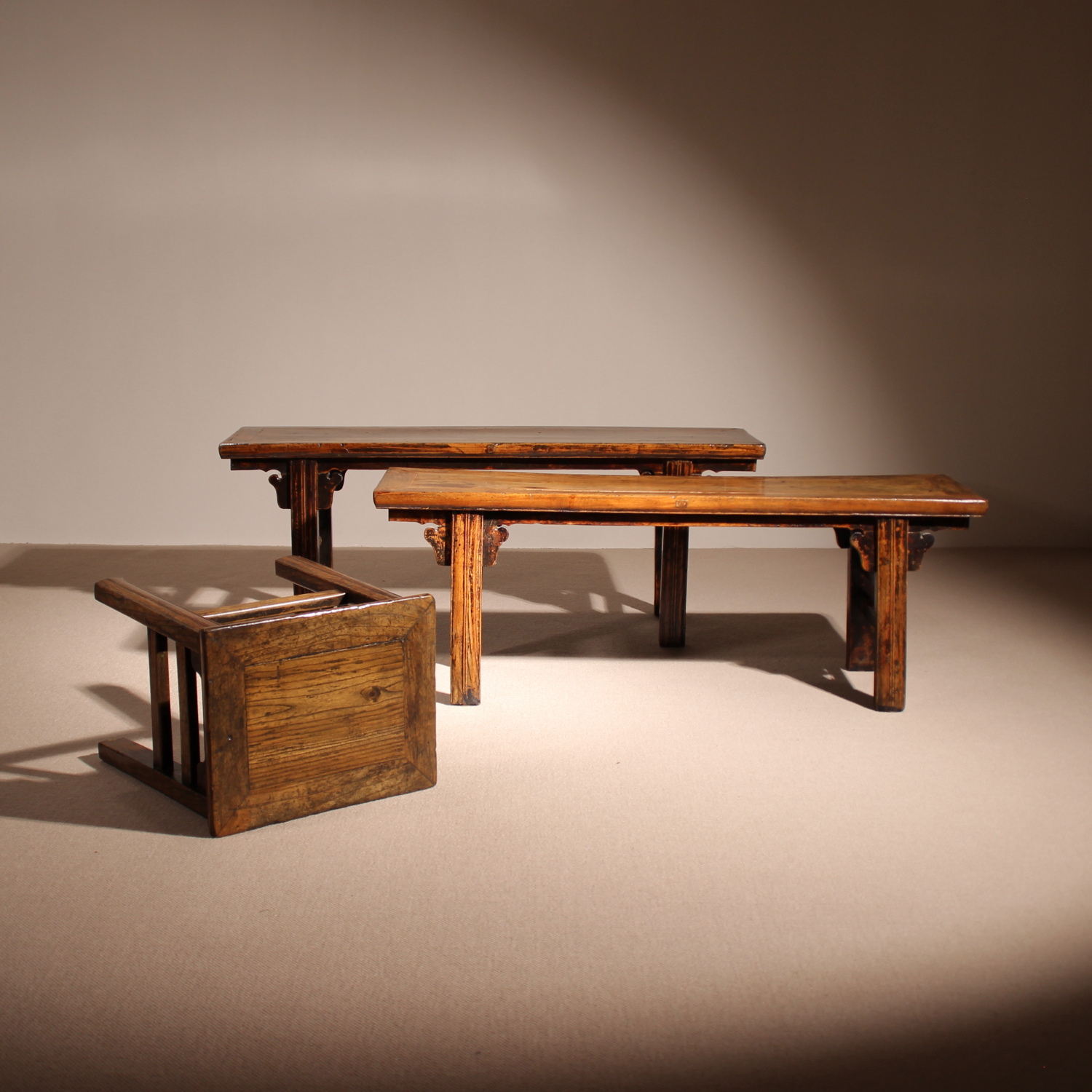01-primitive-wabi-sabi-bench-stool-coffee-table-set-studiolorono-lorono