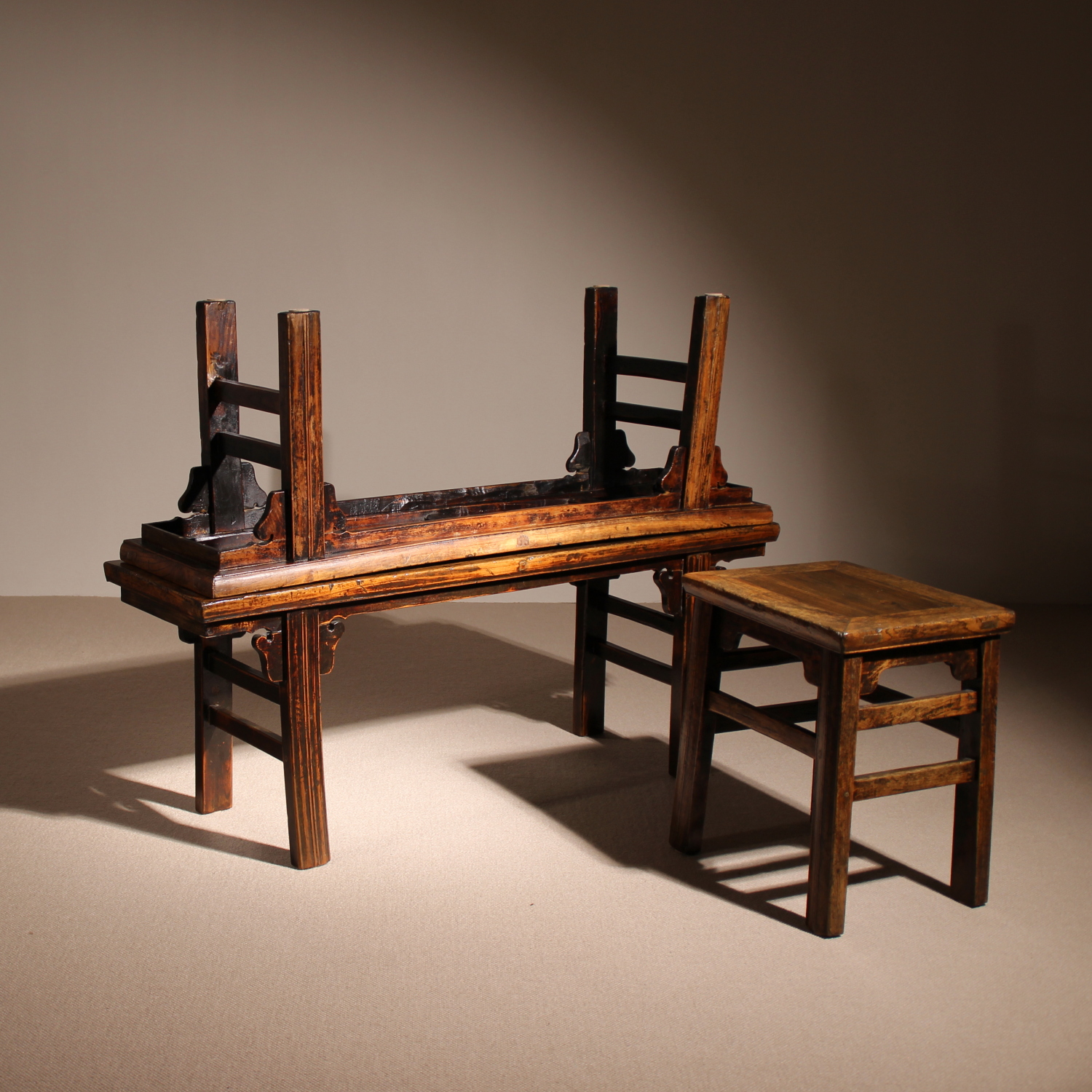 04-primitive-wabi-sabi-bench-stool-coffee-table-set-studiolorono-lorono