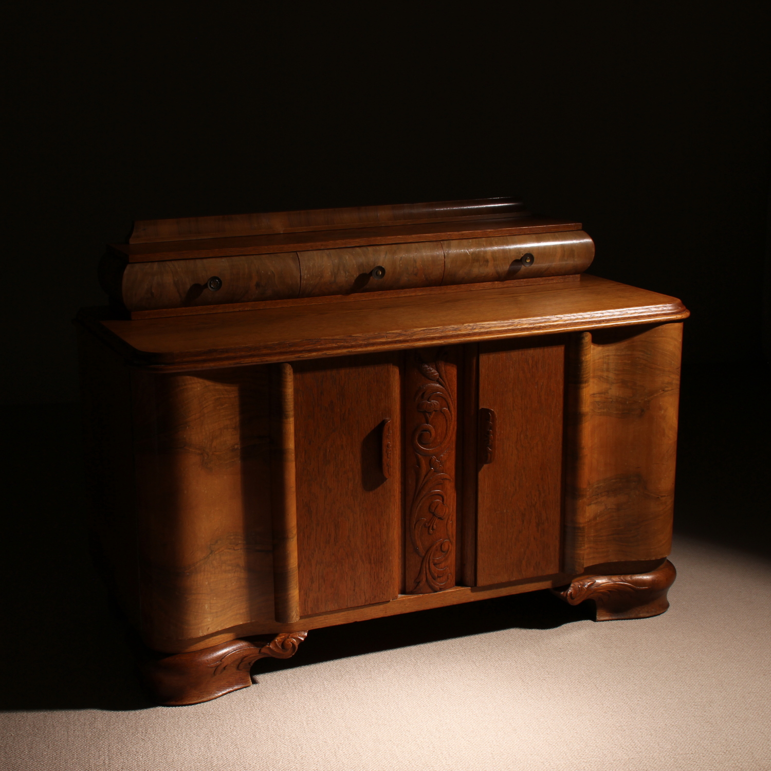 02-art-deco-sideboard-superstructure-oak-burl-walnut-studiolorono-lorono